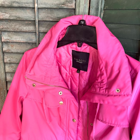 Talbots jacket pink polyester size 6 - Picture 6 of 9